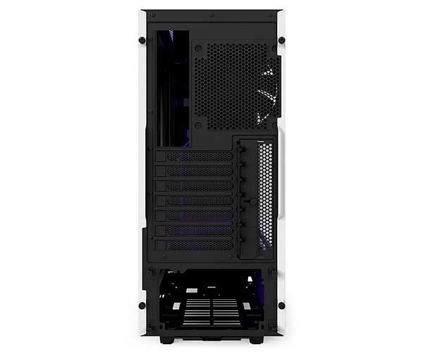 Gabinete NZXT S340 Branco Com Roxo, CA-S340W-W3
