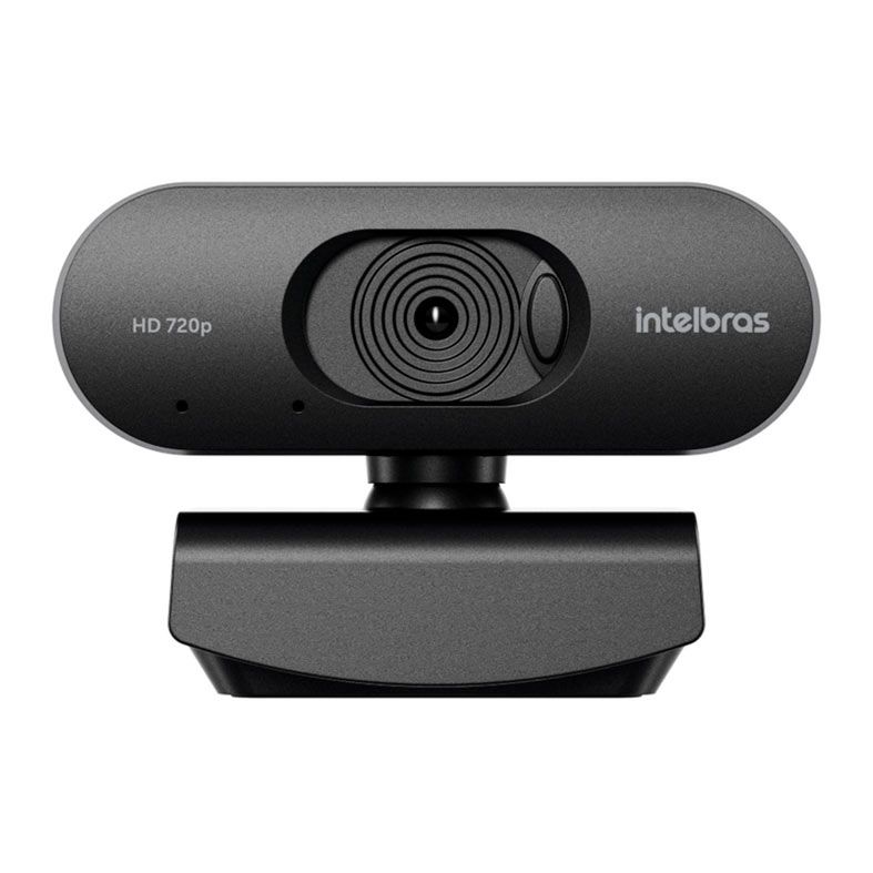 Webcam Intelbras CAM HD, 720P, USB, Preto, CAMHD-720P