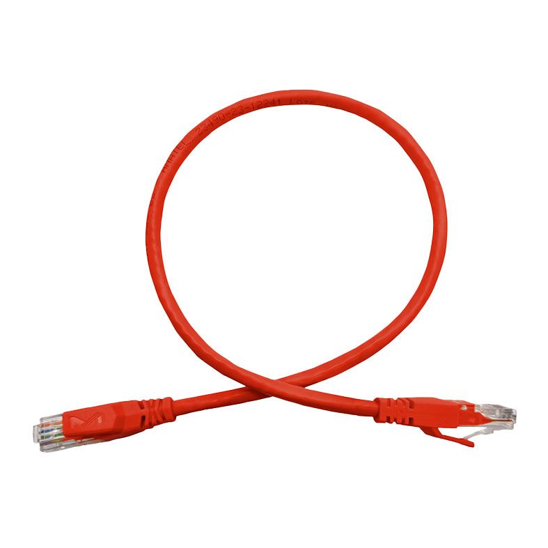 Cabo de Rede Megatron CAT6, 0.5m, Vermelho, CAT6-0.5-VM