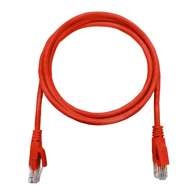 Cabo de Rede Megatron CAT6, 1.5m, Vermelho, CAT6-1.5-VM