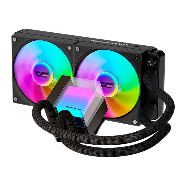 Water Cooler Aigo Darkflash CB240, ARGB, 240mm, Preto, CB240-BLACK