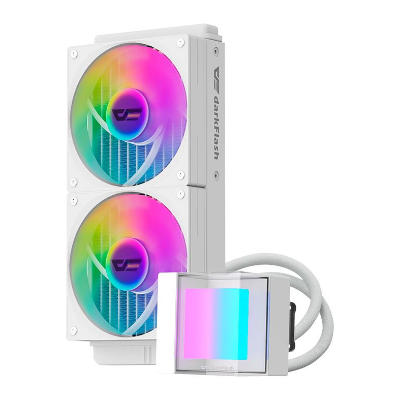 Water Cooler Aigo Darkflash CB240, ARGB, 240mm, Branco, CB240-WHITE