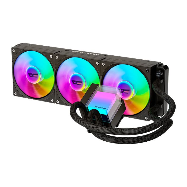 Water Cooler Aigo Darkflash CB360, ARGB, 360mm, Preto, CB360-BLACK