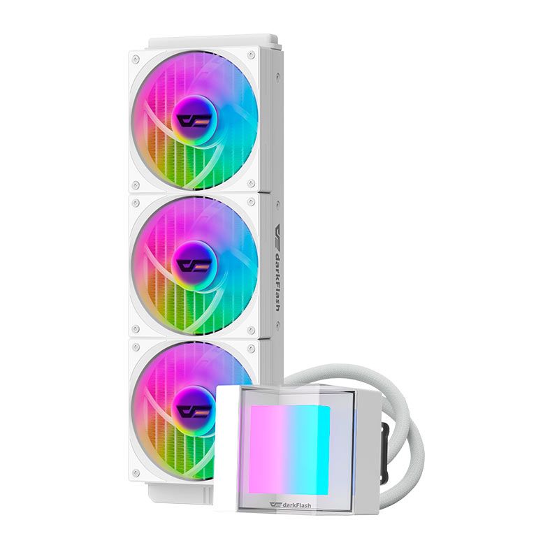 Water Cooler Aigo Darkflash CB360, ARGB, 360mm, Branco, CB360-WHITE