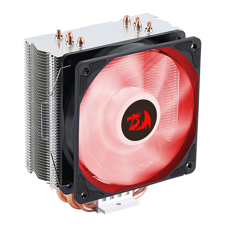 Cooler Para Processador Redragon Buri, Led Vermelho, 120mm, CC-1055R