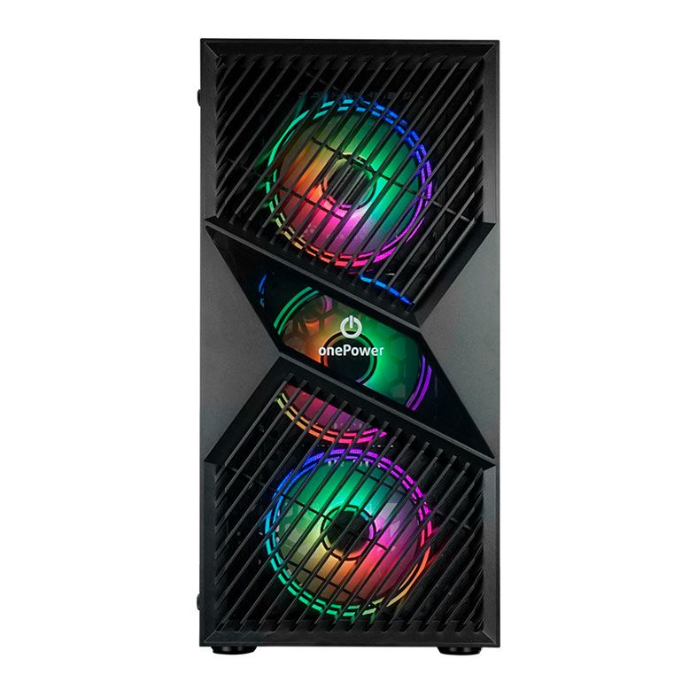 Gabinete Gamer OnePower Fractal, Mid-Tower, Lateral de Vidro, Preto, CC-201B