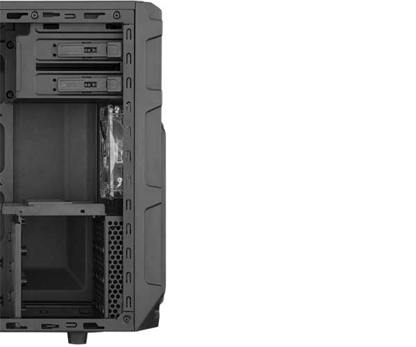 Gabinete Corsair Carbide Series SPEC-03 Fan LED Branco Acrílico Preto, CC-9011053-WW