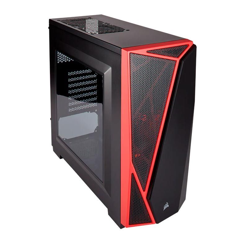 Gabinete Corsair Carbide Series SPEC-04 Preto/Vermelho Mid Tower, CC-9011107-WW