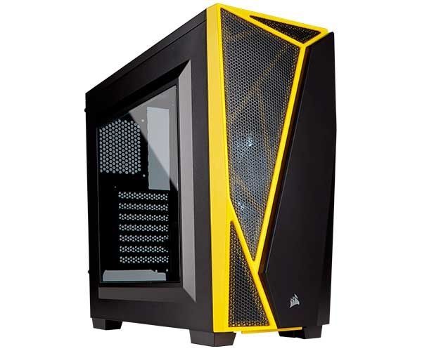 Gabinete Corsair Carbide Series SPEC-04 Preto/Amarelo, CC-9011108-WW