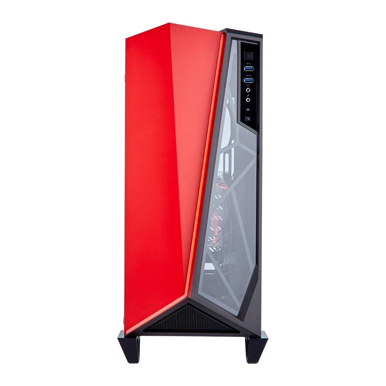 Gabinete Corsair Carbide Series Spec-Omega TG Preto/Vermelho, CC-9011120-WW