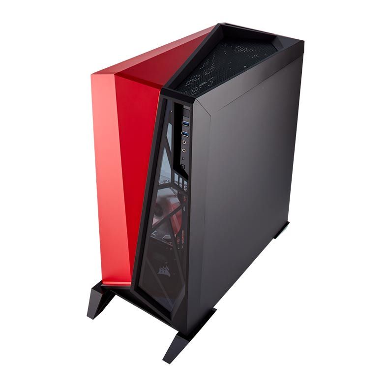 Gabinete Corsair Carbide Series Spec-Omega TG Preto/Vermelho, CC-9011120-WW