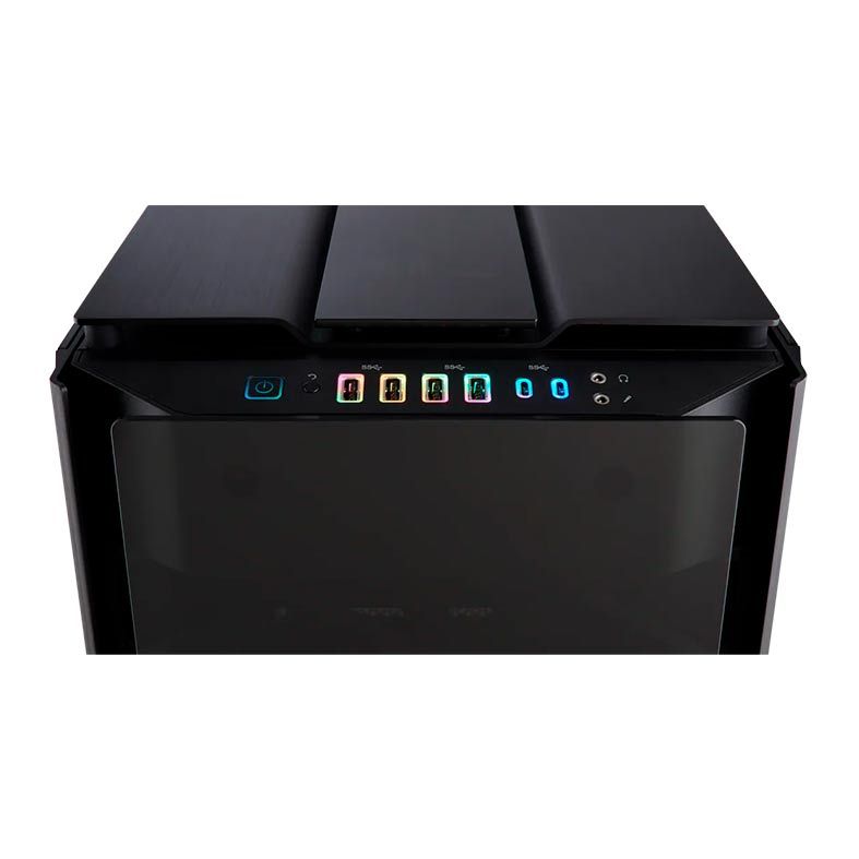 Gabinete Corsair Obsidian Series 1000D RGB Vidro Temp Preto Super Tower, CC-9011148-WW