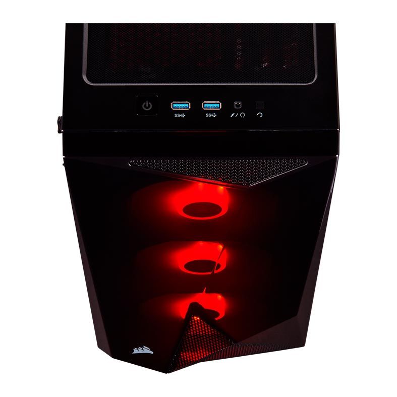 Gabinete Corsair Carbide Spec-Delta RGB Preto Lateral Vidro Temp Mid Tower, CC-9011166-WW