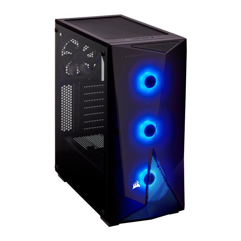 Gabinete Corsair Carbide Spec-Delta RGB Preto Lateral Vidro Temp Mid Tower, CC-9011166-WW