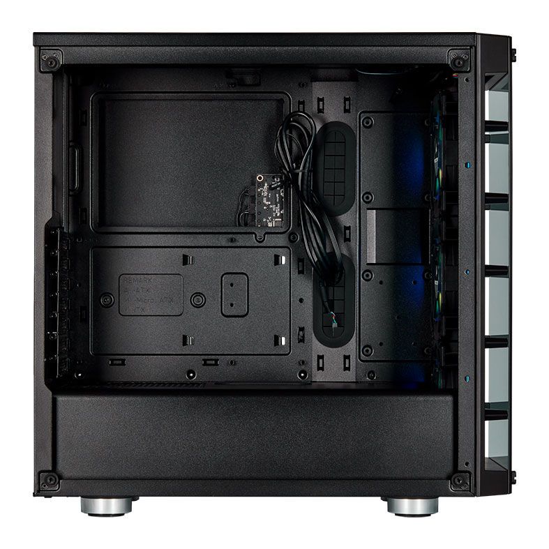 Gabinete Corsair iCUE 465X RGB Vidro Temp Preto Mid Tower, CC-9011188-WW
