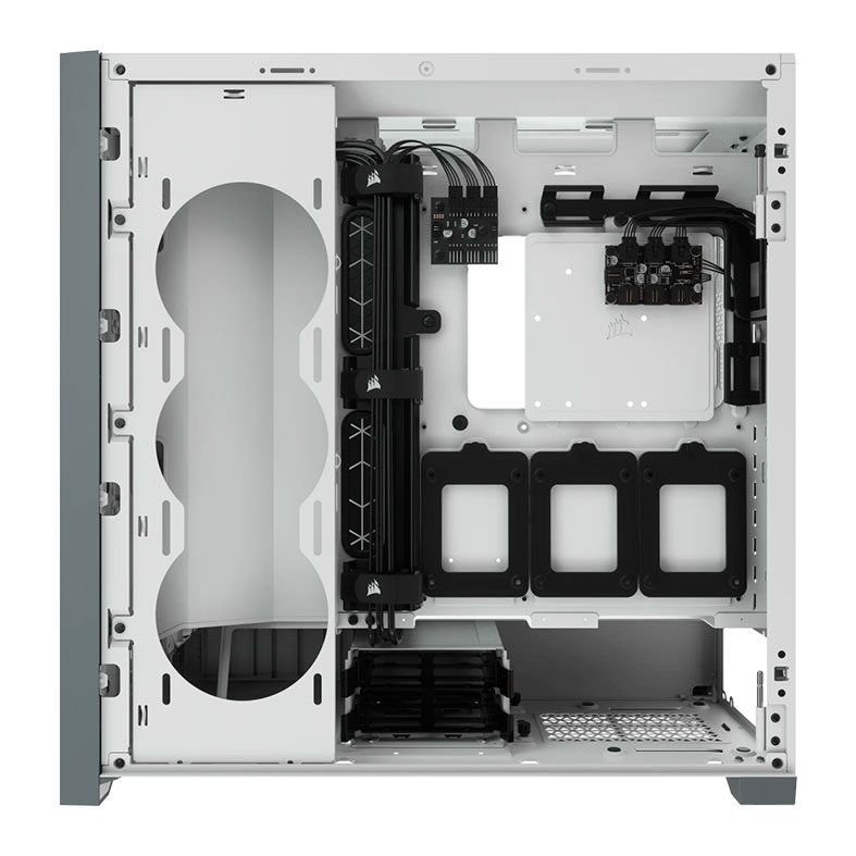 Gabinete Gamer Corsair ICUE 5000X, RGB, Mid Tower, Lateral de Vidro, Com 3 Fans, Branco, CC-9011213-WW