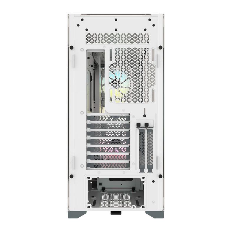 Gabinete Gamer Corsair ICUE 5000X, RGB, Mid Tower, Lateral de Vidro, Com 3 Fans, Branco, CC-9011213-WW