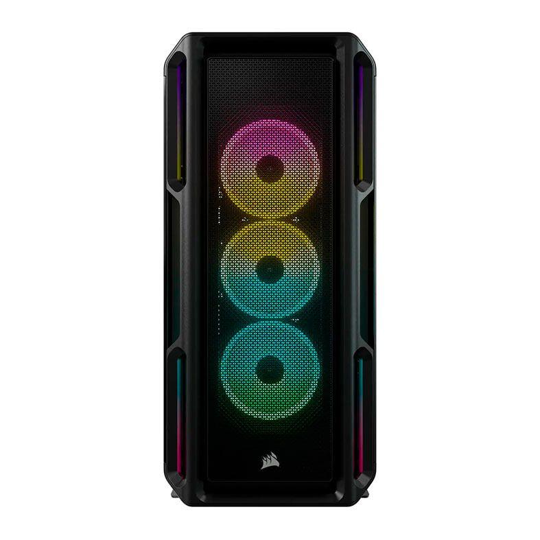 Gabinete Gamer Corsair ICUE 5000T RGB, Mid-Tower, Lateral de Vidro, Com 3 Fans, Preto, CC-9011230-WW