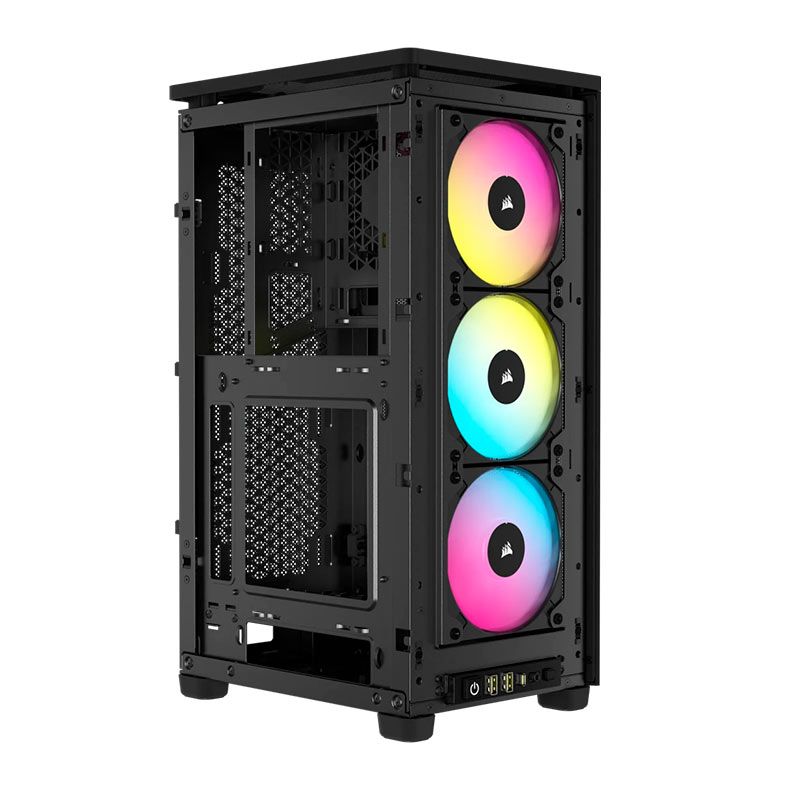 Gabinete Gamer Corsair 2000D Airflow, RGB, Mini-Tower, Com 3 Fans, Preto, CC-9011246-WW