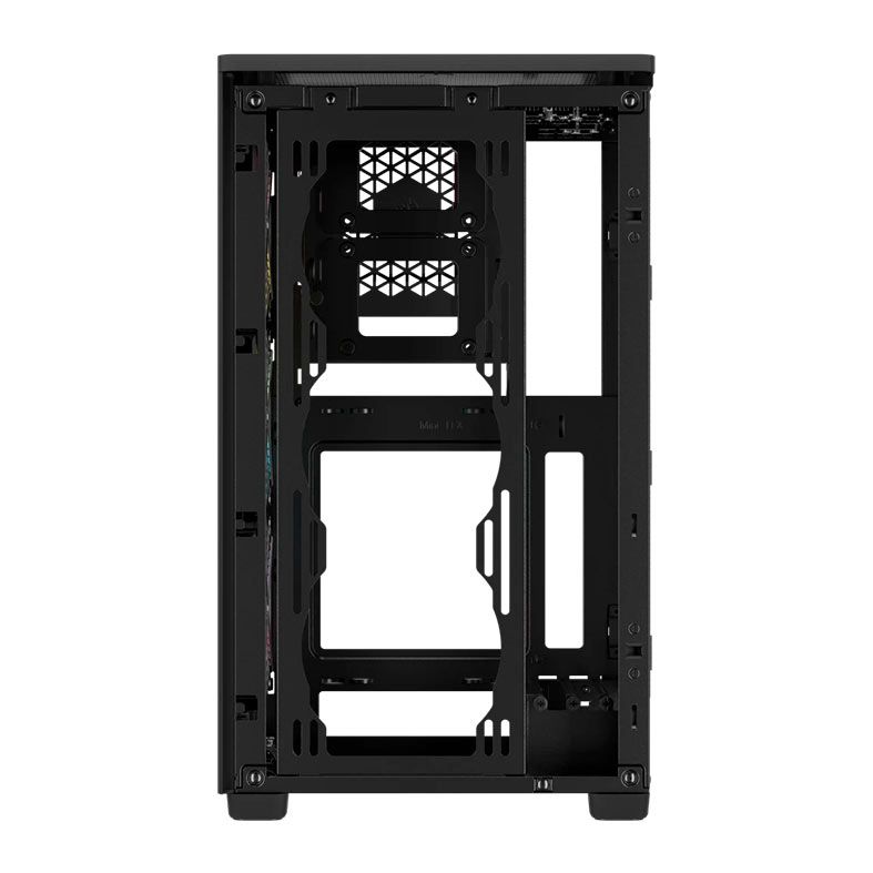 Gabinete Gamer Corsair 2000D Airflow, RGB, Mini-Tower, Com 3 Fans, Preto, CC-9011246-WW