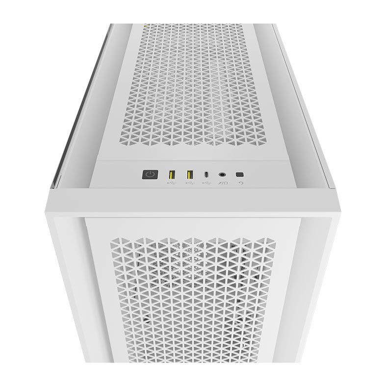 Gabinete Gamer Corsair Airflow 5000D, Mid-Tower, Lateral de Vidro, Branco, CC-9011262-WW