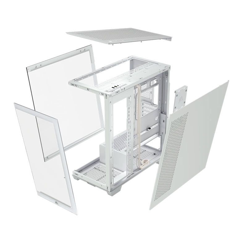 Gabinete Gamer Corsair 3500X, Mid-Tower, Lateral de Vidro, Branco, CC-9011277-WW