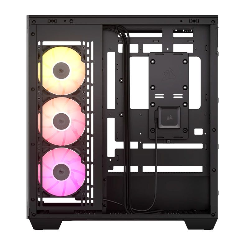 Gabinete Gamer Corsair Icue Link 3500X, RGB, Mid-Tower, Lateral de Vidro, Com 3 Fans, Preto, CC-9011280-WW