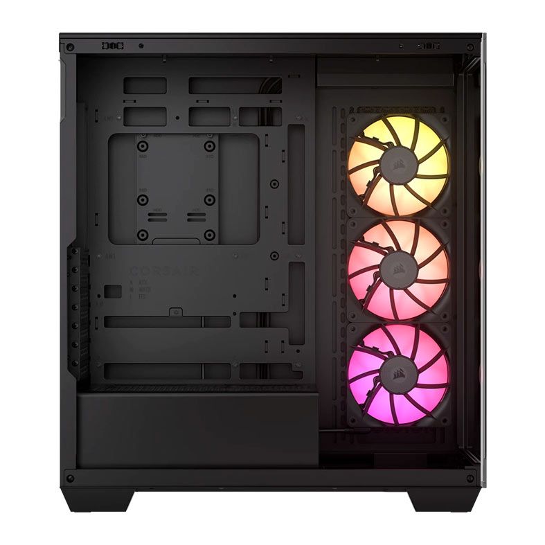 Gabinete Gamer Corsair Icue Link 3500X, RGB, Mid-Tower, Lateral de Vidro, Com 3 Fans, Preto, CC-9011280-WW