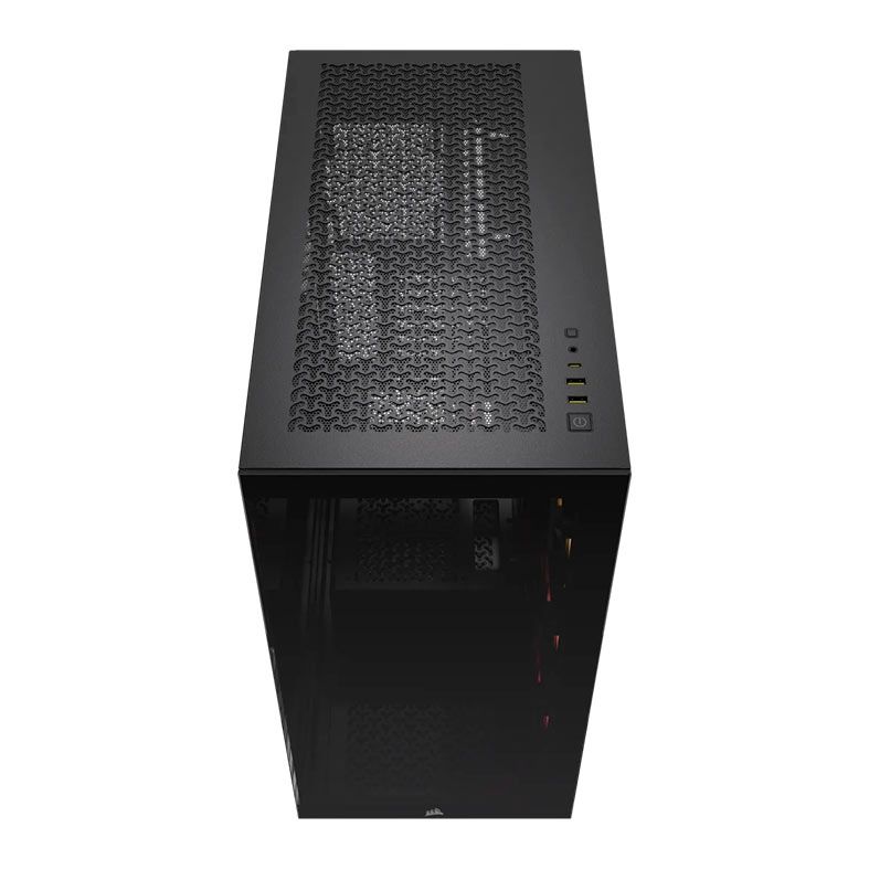 Gabinete Gamer Corsair Icue Link 3500X, RGB, Mid-Tower, Lateral de Vidro, Com 3 Fans, Preto, CC-9011280-WW