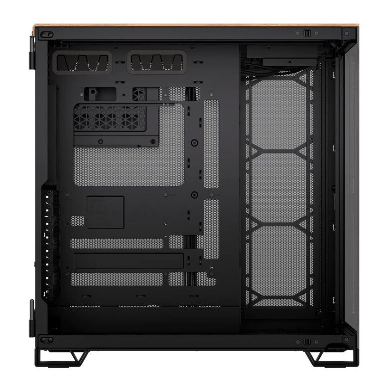 Gabinete Gamer Corsair 6500X, Mid-Tower, Lateral de Vidro, Preto/Madeira de Nogueira, CC-9011282-WW