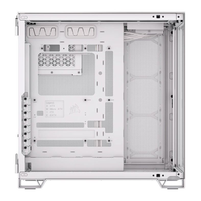 Gabinete Gamer Corsair 6500X, Mid-Tower, Lateral de Vidro, Branco e Cinza, CC-9011285-WW