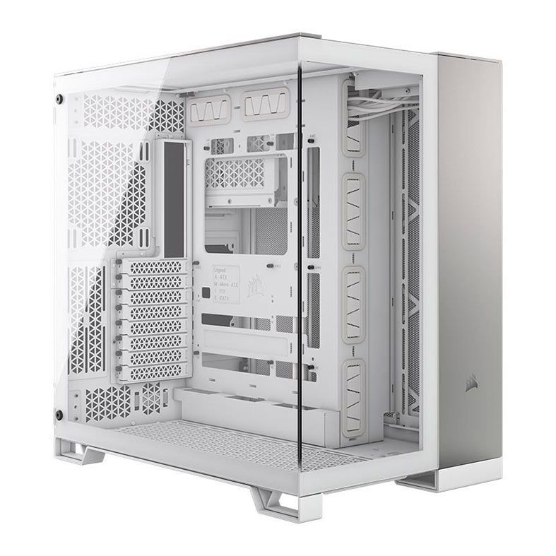 Gabinete Gamer Corsair 6500X, Mid-Tower, Lateral de Vidro, Branco e Cinza, CC-9011285-WW