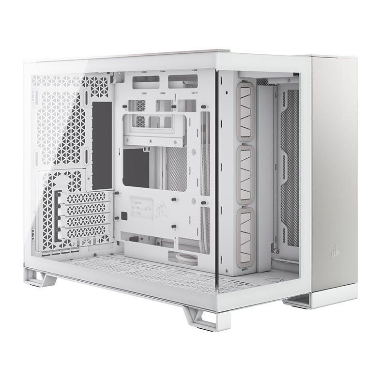Gabinete Gamer Corsair 2500X, Mid-Tower, Lateral de Vidro, Branco e Cinza, CC-9011289-WW