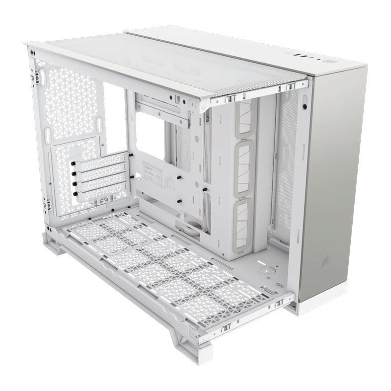 Gabinete Gamer Corsair 2500X, Mid-Tower, Lateral de Vidro, Branco e Cinza, CC-9011289-WW