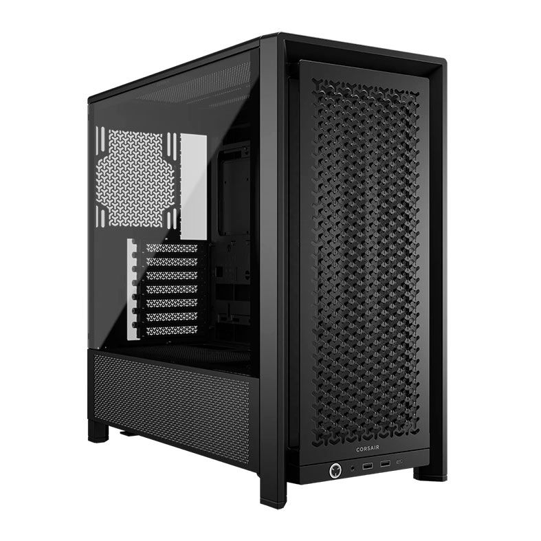 Gabinete Gamer Corsair Frame 4000D, Mid-Tower, Lateral de Vidro, Preto, CC-9011290-WW