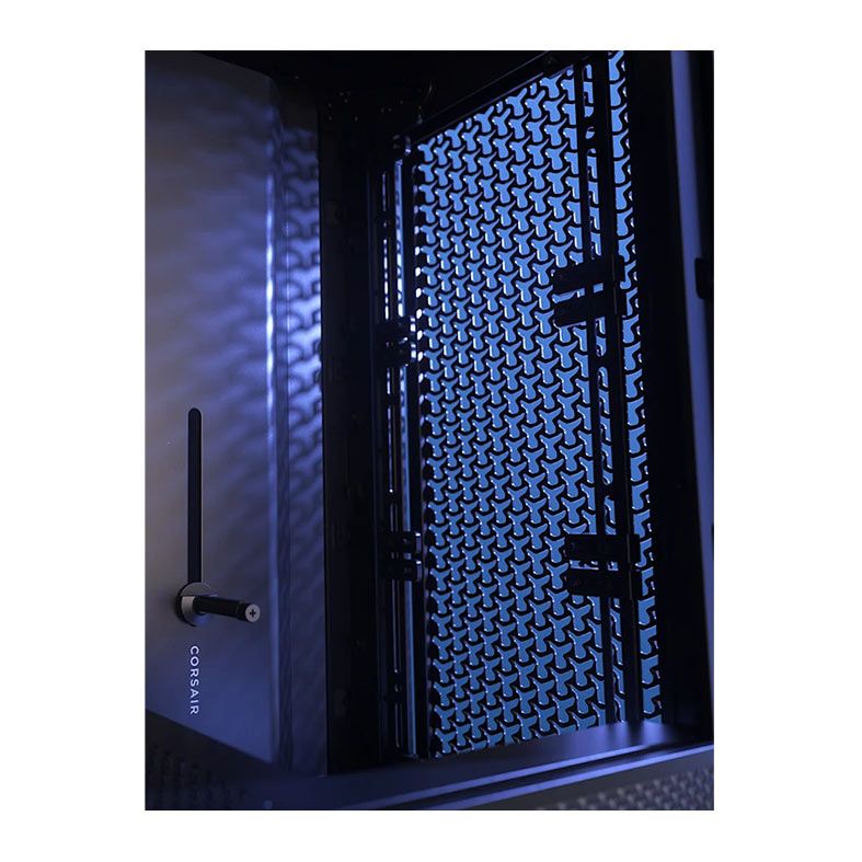 Gabinete Gamer Corsair Frame 4000D, Mid-Tower, Lateral de Vidro, Preto, CC-9011290-WW