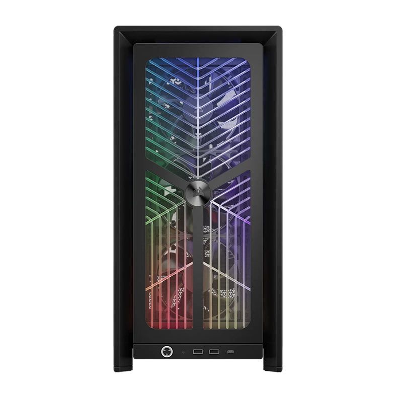 Gabinete Gamer Corsair Frame 4000X RS, ARGB, Mid-Tower, Lateral de Vidro, Com 4 Fans, Preto, CC-9011302-WW