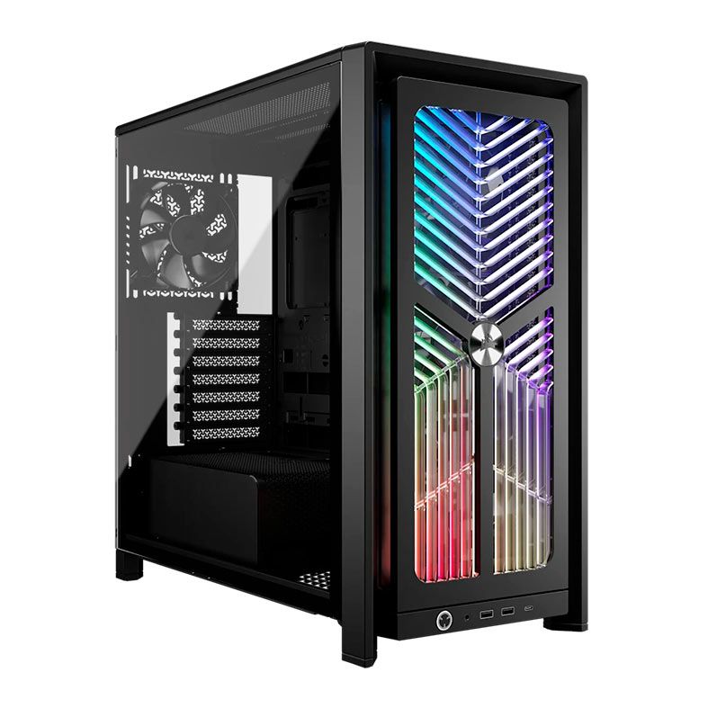 Gabinete Gamer Corsair Frame 4000X RS, ARGB, Mid-Tower, Lateral de Vidro, Com 4 Fans, Preto, CC-9011302-WW