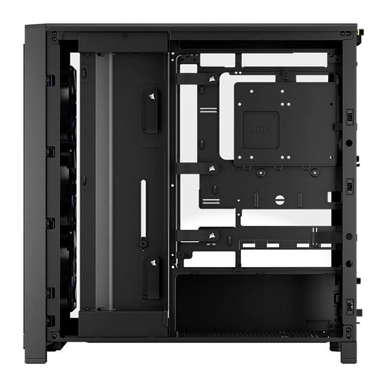 Gabinete Gamer Corsair Frame 4000X RS, ARGB, Mid-Tower, Lateral de Vidro, Com 4 Fans, Preto, CC-9011302-WW