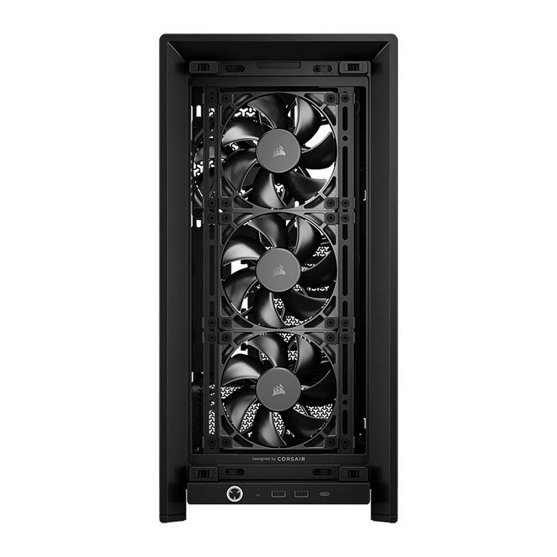 Gabinete Gamer Corsair Frame 4000X RS, ARGB, Mid-Tower, Lateral de Vidro, Com 4 Fans, Preto, CC-9011302-WW