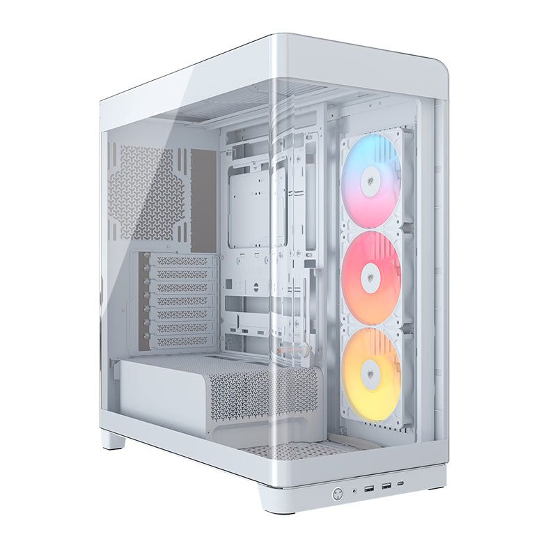 Gabinete Gamer Corsair Frame 4500X RS-R, ARGB, Mid-Tower, Lateral de Vidro, Branco, CC-9011315-WW