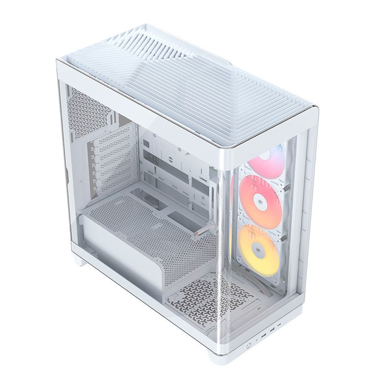 Gabinete Gamer Corsair Frame 4500X RS-R, ARGB, Mid-Tower, Lateral de Vidro, Branco, CC-9011315-WW