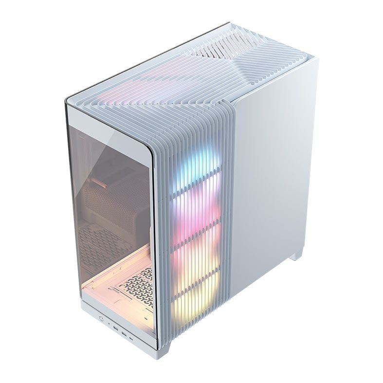 Gabinete Gamer Corsair Frame 4500X RS-R, ARGB, Mid-Tower, Lateral de Vidro, Branco, CC-9011315-WW