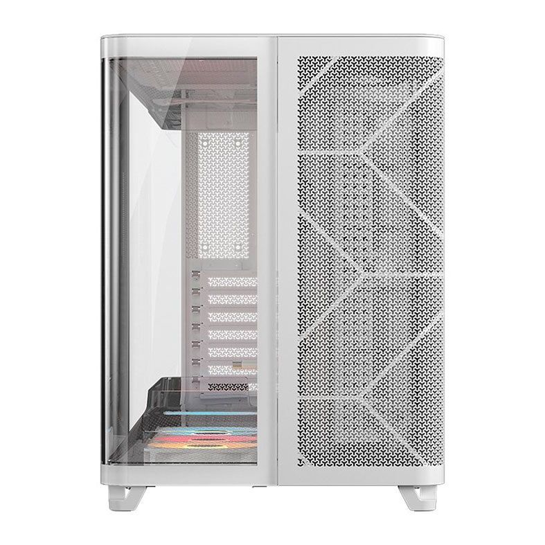 Gabinete Gamer Corsair AIR 5400 RS-R, ARGB, Mid-Tower, Lateral de Vidro, Com 3 Fans, Branco, CC-9011319-WW