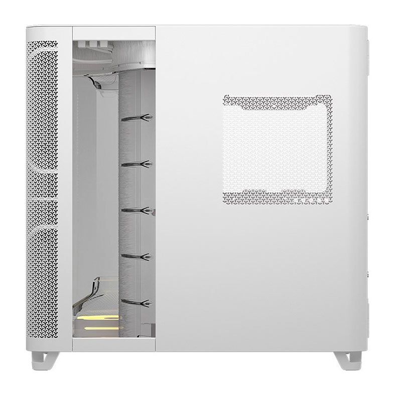 Gabinete Gamer Corsair AIR 5400 LX-R Icue Link, RGB, Mid-Tower, Lateral de Vidro, Com 3 Fans, Branco, CC-9011321-WW