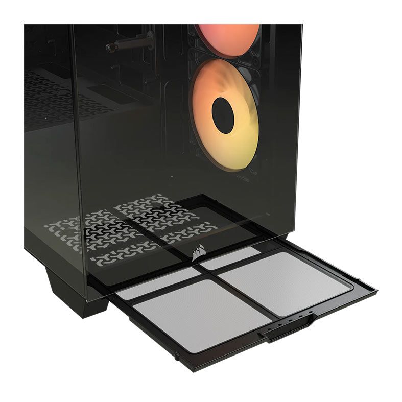 Gabinete Gamer Corsair 3500X RS-R, ARGB, Mid-Tower, Lateral de Vidro, Com 3 Fans, Preto, CC-9011322-WW