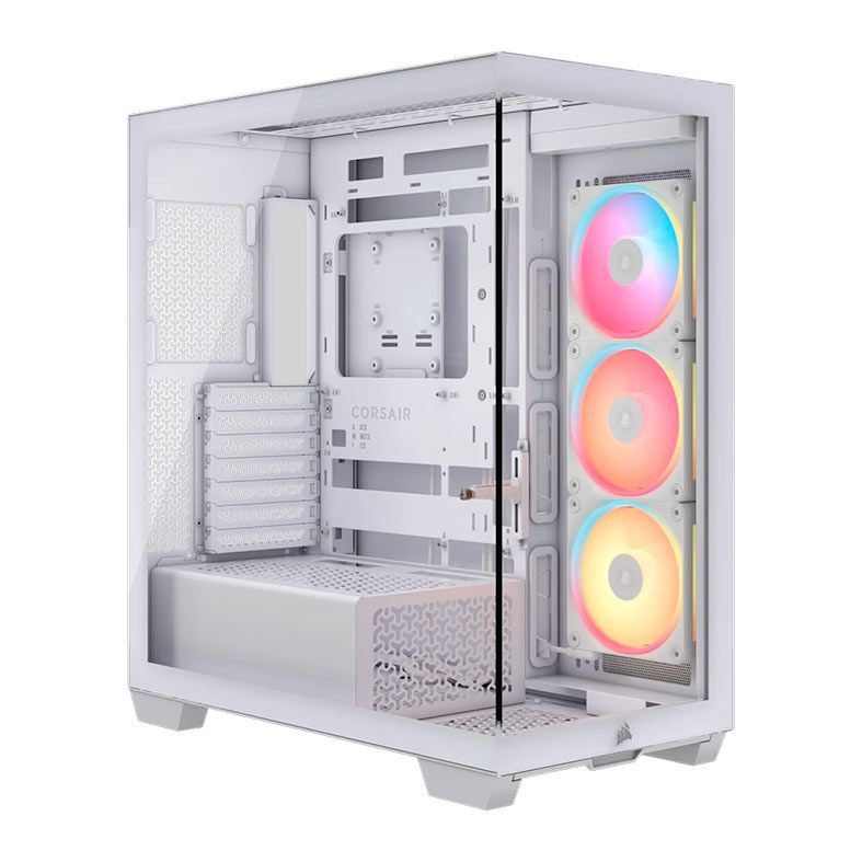 Gabinete Gamer Corsair 3500X LXR, Mid-Tower, Lateral de Vidro, Branco, CC-9011325-WW