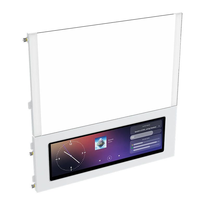 Gabinete Gamer Corsair Frame 4000D RS, ARGB, Mid-Tower, Lateral de Vidro, Tela LCD, Com 4 Fans, Branco, CC-9011327-WW