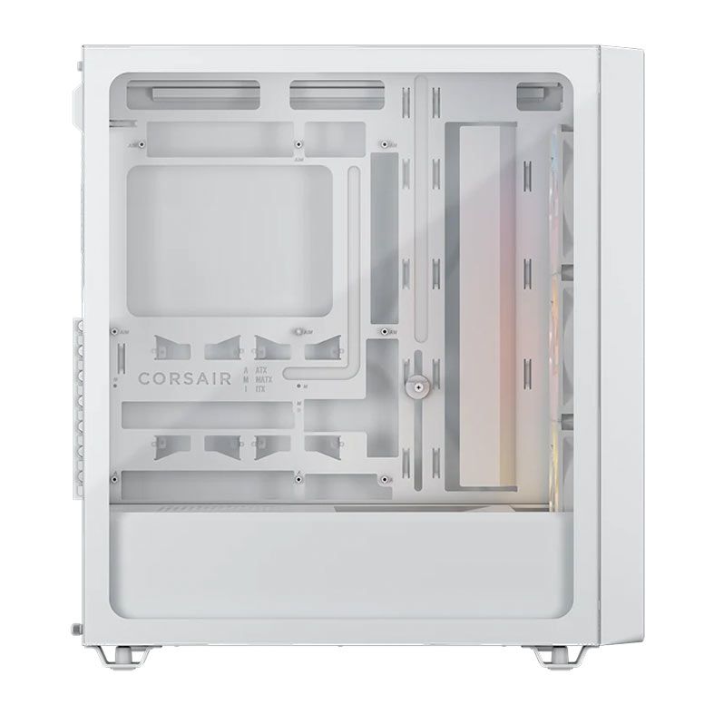 Gabinete Gamer Corsair 3200D RS, ARGB, Mid-Tower, Lateral de Vidro, Com 3 Fans, Branco, CC-9011345-WW