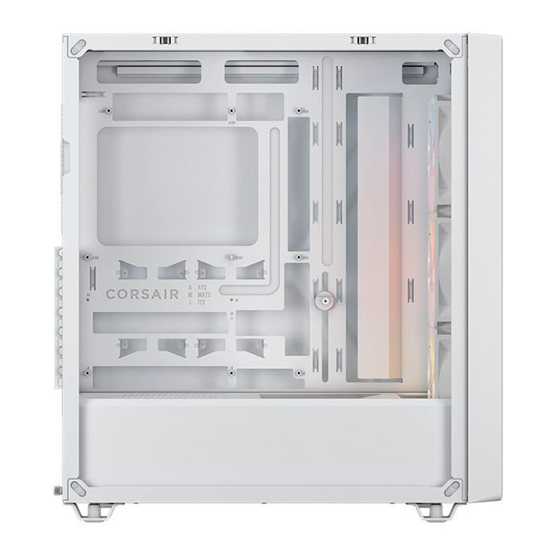 Gabinete Gamer Corsair 3200D RS, ARGB, Mid-Tower, Lateral de Vidro, Com 3 Fans, Branco, CC-9011345-WW